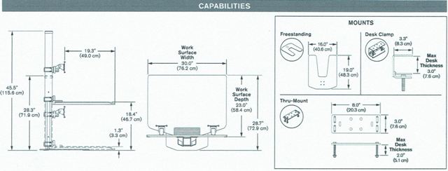 Winston Sit Stand Specifications